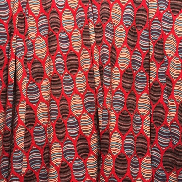 LuLaRoe Madison Pleated Skirt Extra Large 18-20 Hidden Pockets Soft Stretchy Mid - Picture 9 of 14